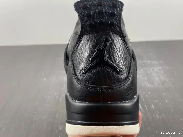 MaikeSneakers Retro Jordan 819139-010 Black Hair Pony 4 0604